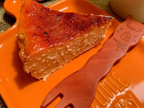 蕎麦粉のバスク風チーズケーキ